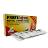 PRESTO GEL Suppositories - Relieves Pain, Swelling, Itching, Anal Discomfort, treats Fissures in Seconds