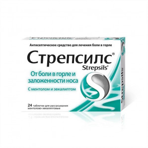 Strepsils with menthol and eucalyptus, 24 pcs.