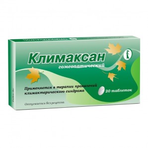 klimaksan homeopathic pills, 20 pcs.