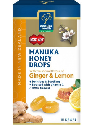  Manuka Honey Lozenges, Ginger & Lemon, 15 Lozenges